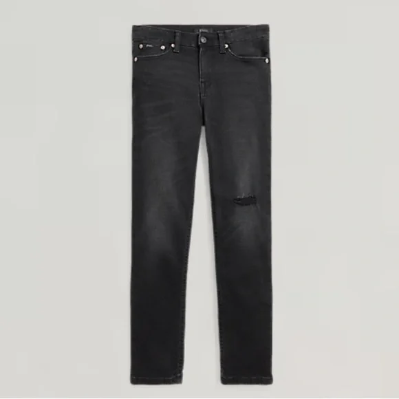 Ralph Lauren Skinny High Rise Black Jeans - Picture 3 of 10